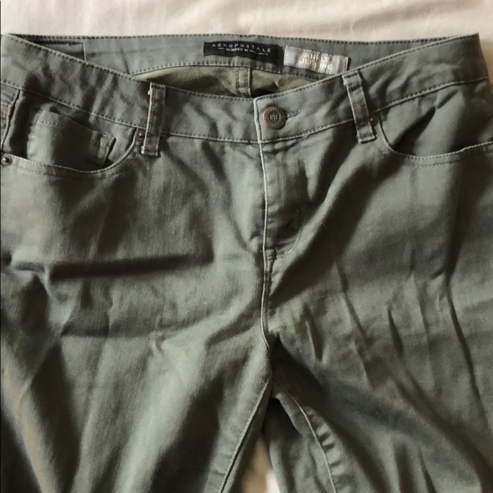 Aéropostale Gray Ankle Jeggings